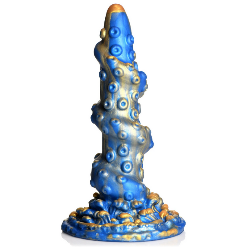 Dildo en silicone Kraken - Bleu