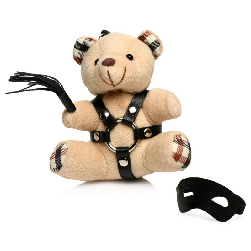 Porte-clés Ours en Peluche BDSM - Tan