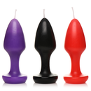 Kink Inferno - Bougies à goutte - Noir/Violet/Rouge