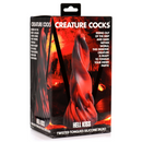 Hell Kiss Twisted Tongues Dildo en silicone - Rouge