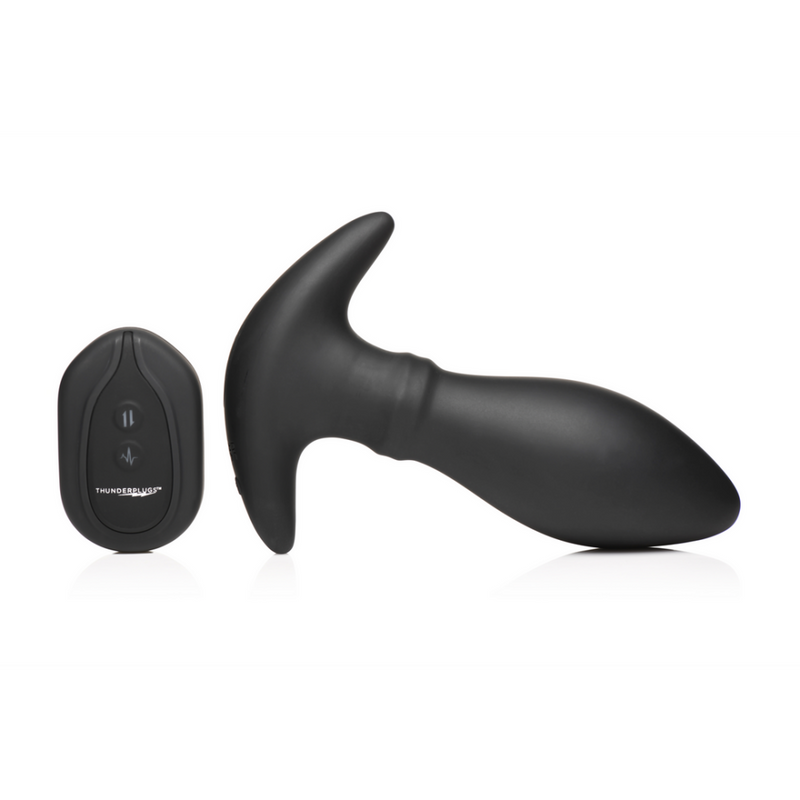 Rim Slide - Plug Anal en Silicone avec Anneau Glissant - Noir