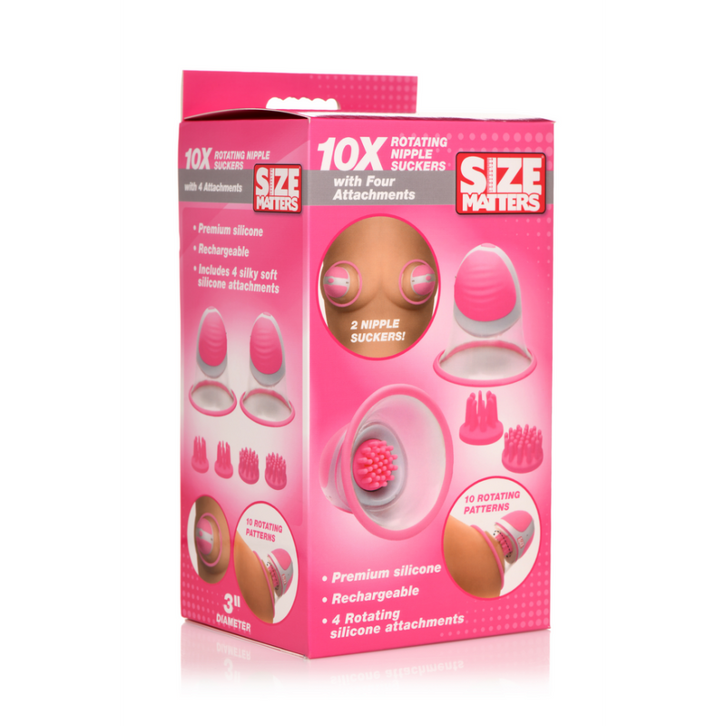 Suceurs en silicone rotatifs avec 2 accessoires