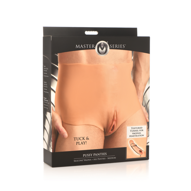 Culotte Pussy - Culotte en silicone Vagin et Anus - M