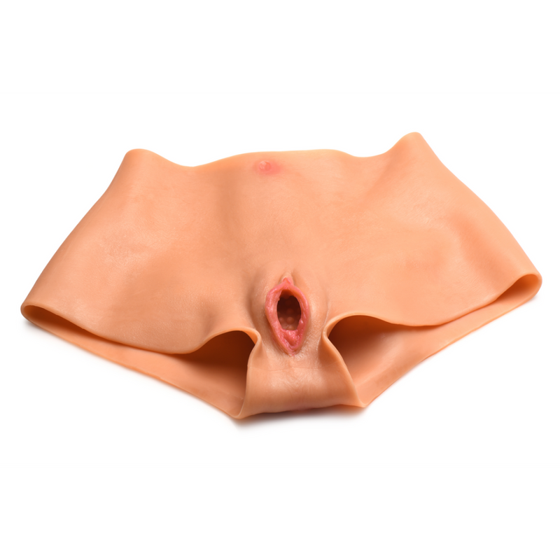 Culotte Pussy - Culotte en silicone Vagin et Anus - M