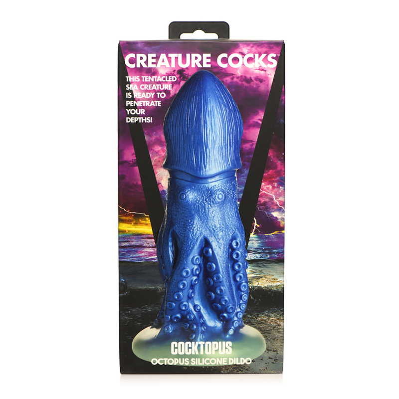 Cocktopus Octopus - Dildo en silicone - Bleu