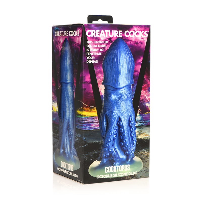 Cocktopus Octopus - Dildo en silicone - Bleu