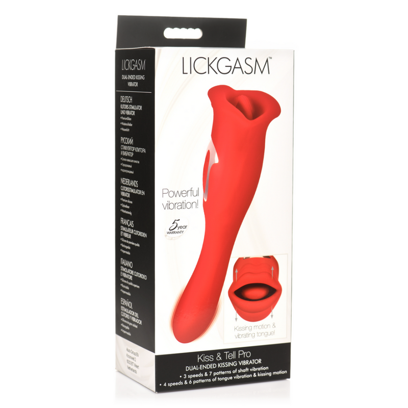 Kiss and Tell Pro - Vibromasseur Bicolore - Rouge