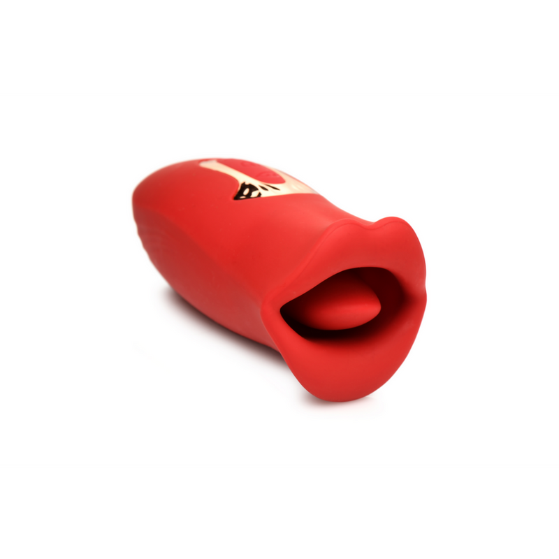 Kiss and Tell - Stimulateur clitoridien en silicone vibrant et à embrasser - Rouge