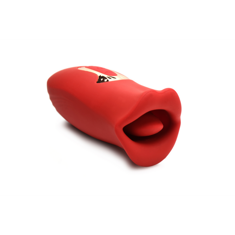 Kiss and Tell - Stimulateur clitoridien en silicone vibrant et à embrasser - Rouge