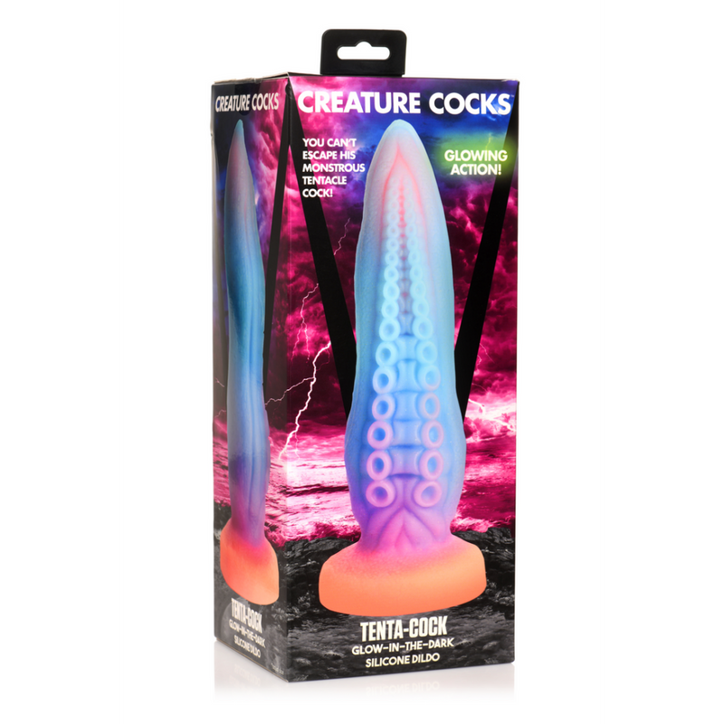 Tenta-Cock - Dildo en silicone luminescent dans le noir