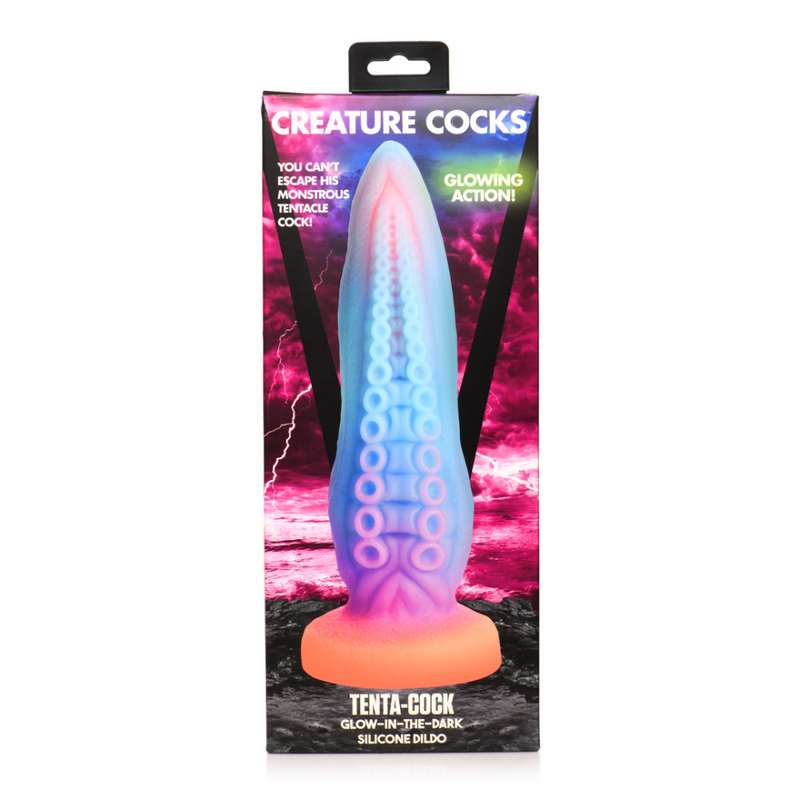 Tenta-Cock - Dildo en silicone luminescent dans le noir