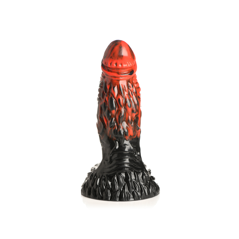 Vulcan - Dildo en silicone - Noir/Rouge