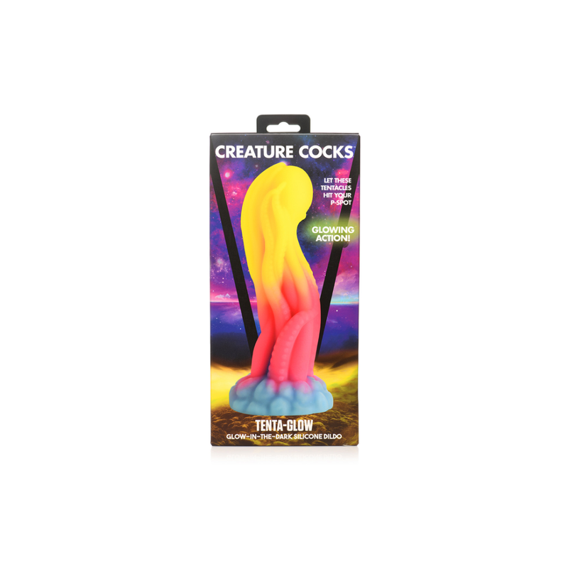 Tenta Glow - Dildo en silicone phosphorescent