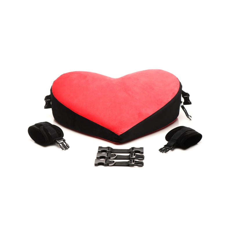 Coussin d'amour Bondage - Noir/Rouge