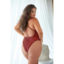 Teddy Léopard en Dentelle avec Détail en Dentelle - 2X/3X