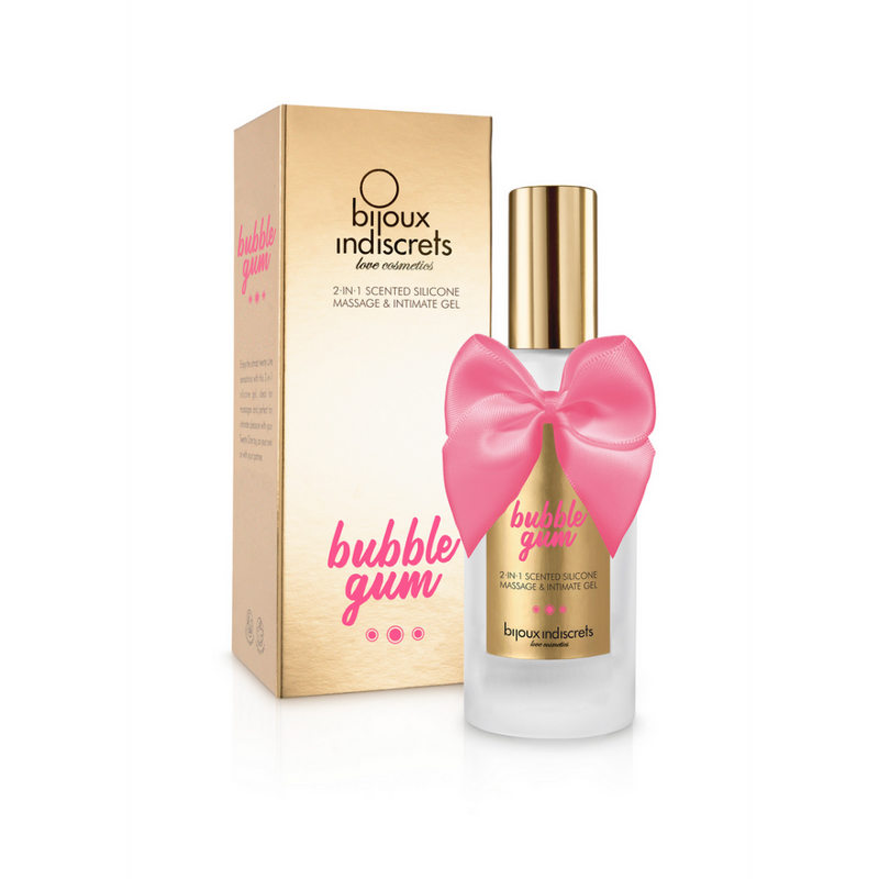 Gel de Massage et Gel Intime en Silicone 2 en 1 - Bubblegum - 3 fl oz / 100 ml