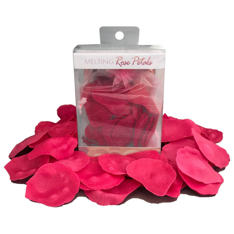 Pétales de rose fondants