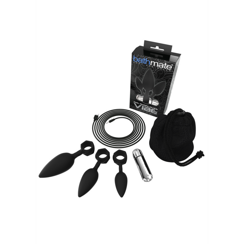 Vibe - Boules de training anales vibrantes - Set de 3 - Noir