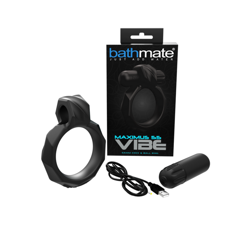 Vibe - Maximus 55 - Ballstrap vibrant et cockring - 5,5 cm