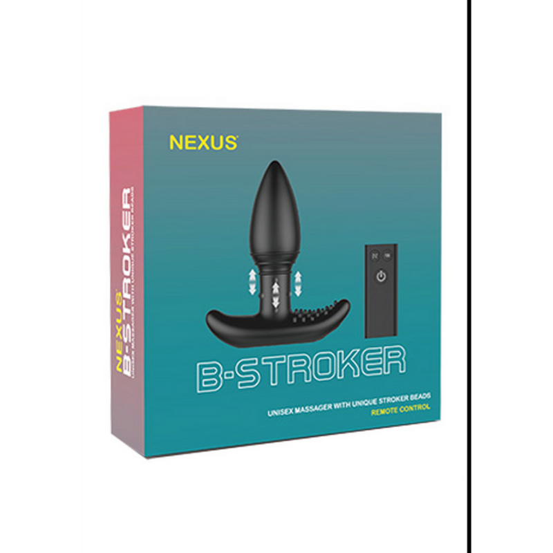 B-Stroker - Unisex Massager with Unique Rimming Beads and Remote Control