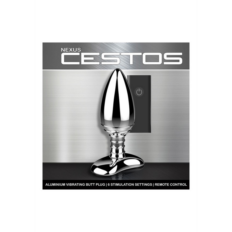 Cestos - Plug anal vibrant en aluminium avec télécommande