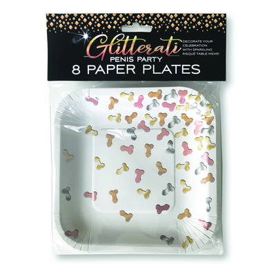 Glitterati - Assiettes de Fête Pénis