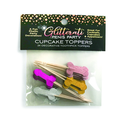 Glitterati - Set de Cupcakes en Forme de Pénis
