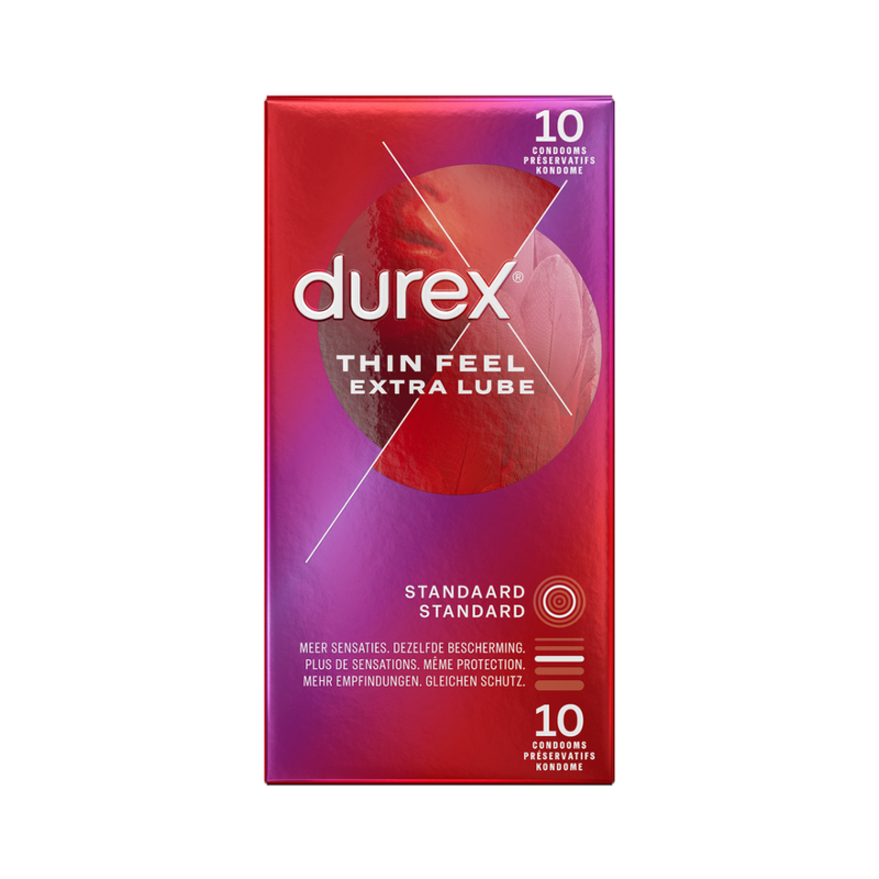 Thin Feel Extra Lube - Préservatifs - 10 pièces