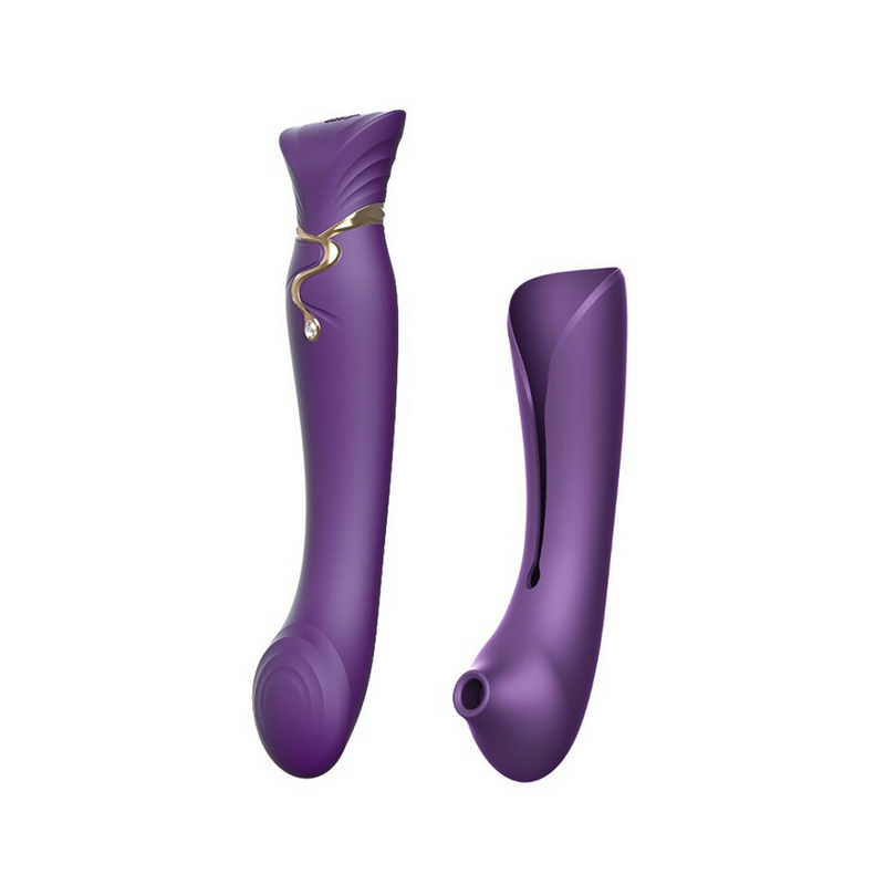 Reine - Vibrateur G-Spot et Stimulateur à Pulsations d'Air