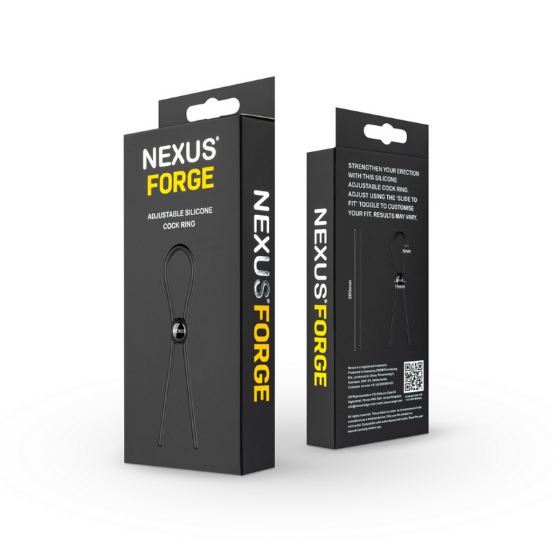 Forge - Lasso Ajustable Simple en Silicone - Noir