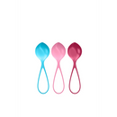 Balles de renforcement - Boules de Kegel - 3 pièces - Turquoise/Rouge/Rose