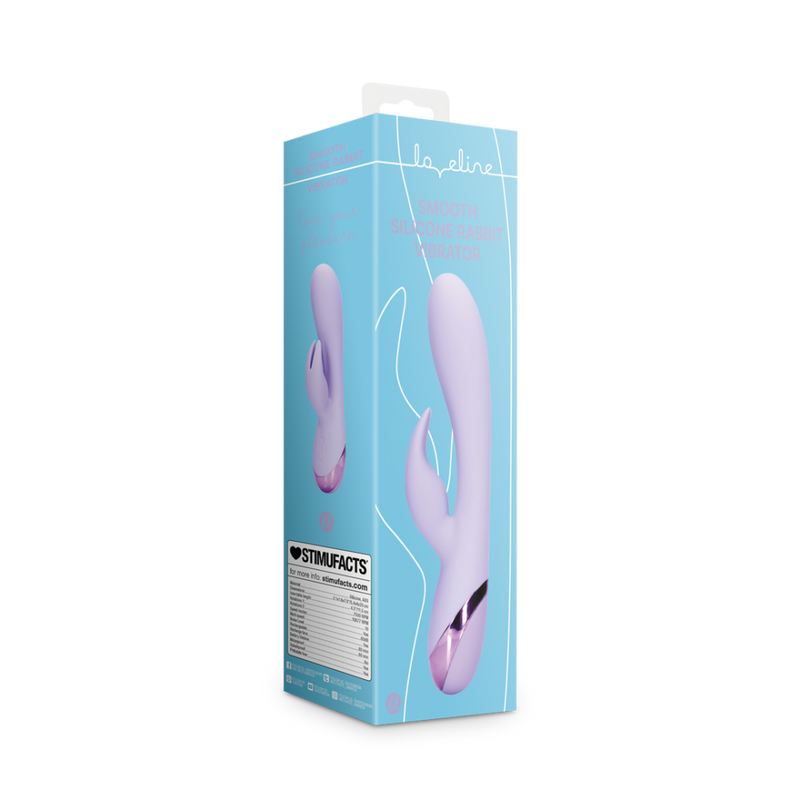 Smooth Silicone Rabbit Vibrator - Digital Lavender