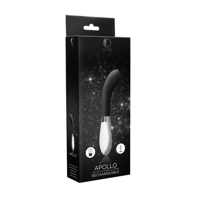 Apollo - Vibromasseur Rechargeable - Noir