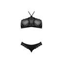 Ensemble Halter Bandeaux et Panty - L/XL - Noir