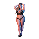 Soutien-gorge à armatures et ensemble de culotte - 2X - Noir