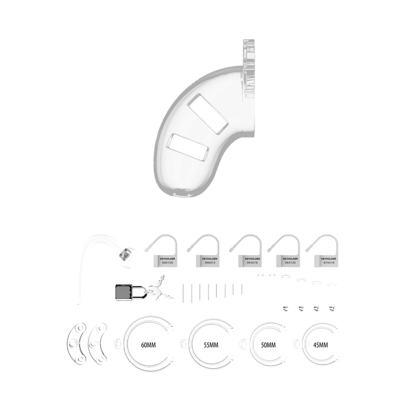 Modèle 10 Cage de chasteté avec plug - 3,5 / 9 cm