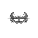 Impératrice - Masque en Dentelle Noire