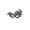 Royal - Masque en Dentelle Noir