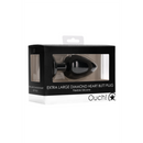 Plug anal en forme de cœur en diamant - Très grand