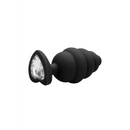 Bouchon en forme de cœur en diamant nervuré - Grand