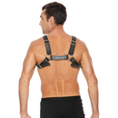 Harnais Bulldog en cuir avec boucles - L/XL