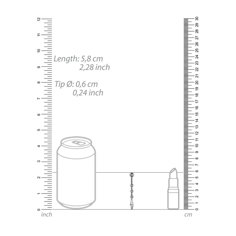 Metal Penis Plug - 0.2 / 6 mm