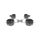 Attache en cuir agrafé avec menottes pour les mains et les chevilles