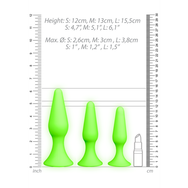 Set de Plug Anal - Lumineux dans le Noir