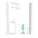 Plug Anal en Verre - Brille dans le Noir - Grand