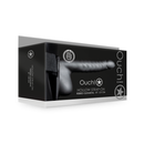 Strap-on creux strié avec billes - 8 / 21 cm - Gunmetal