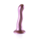 Dildo Courbé G-Spot en Silicone Ultra Doux - 7'' / 17 cm - Rose Gold