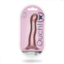Dildo Courbé G-Spot en Silicone Ultra Doux - 7'' / 17 cm - Rose Gold