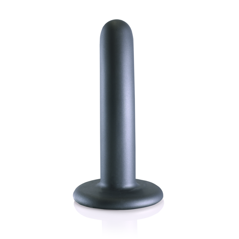 Dildo G-Spot en silicone lisse - 5'' / 12 cm - Gunmetal