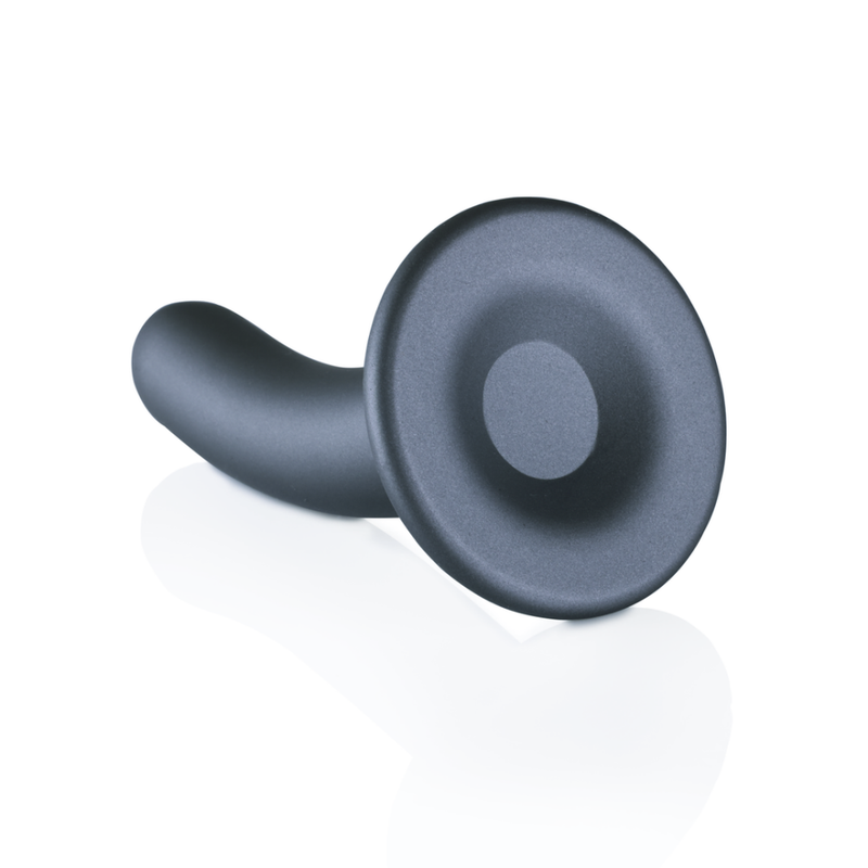 Dildo G-Spot en silicone lisse - 5'' / 12 cm - Gunmetal